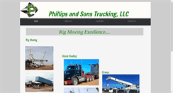 Desktop Screenshot of phillipsandsonstrucking.com